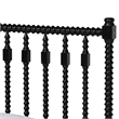 Pemberly Row Spindle 5-Piece Bedroom Set with Platform Bed in Black Full