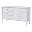 Pemberly Row Spindle 4-Piece Bedroom Set with Twin Platform Bed in White
