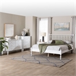 Pemberly Row Spindle 4-Piece Bedroom Set with Queen Platform Bed in White