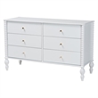 Pemberly Row Spindle 4-Piece Bedroom Set with Queen Platform Bed in White