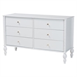 Pemberly Row Spindle 4-Piece Bedroom Set with Twin Platform Bed in White