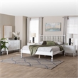 Pemberly Row Spindle 4-Piece Bedroom Set with Queen Platform Bed in White