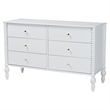 Pemberly Row Spindle 4-Piece Bedroom Set with Queen Platform Bed in White