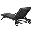 Pemberly Row PE Rattan Sun Lounger 78.7