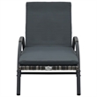 Pemberly Row PE Rattan Sun Lounger 78.7