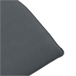 Pemberly Row Oxford Fabric Folding Sun Lounger with Metal Frame in Gray