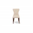 Pemberly Row Upholstered High Back Dining Chairs in Beige (Set of 2)