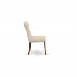 Pemberly Row Upholstered High Back Dining Chairs in Beige (Set of 2)