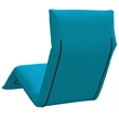 Pemberly Row Oxford Fabric 5-Position Folding Sun Lounger in Light Blue
