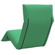 Pemberly Row Oxford Fabric 5-Position Folding Sun Lounger in Green