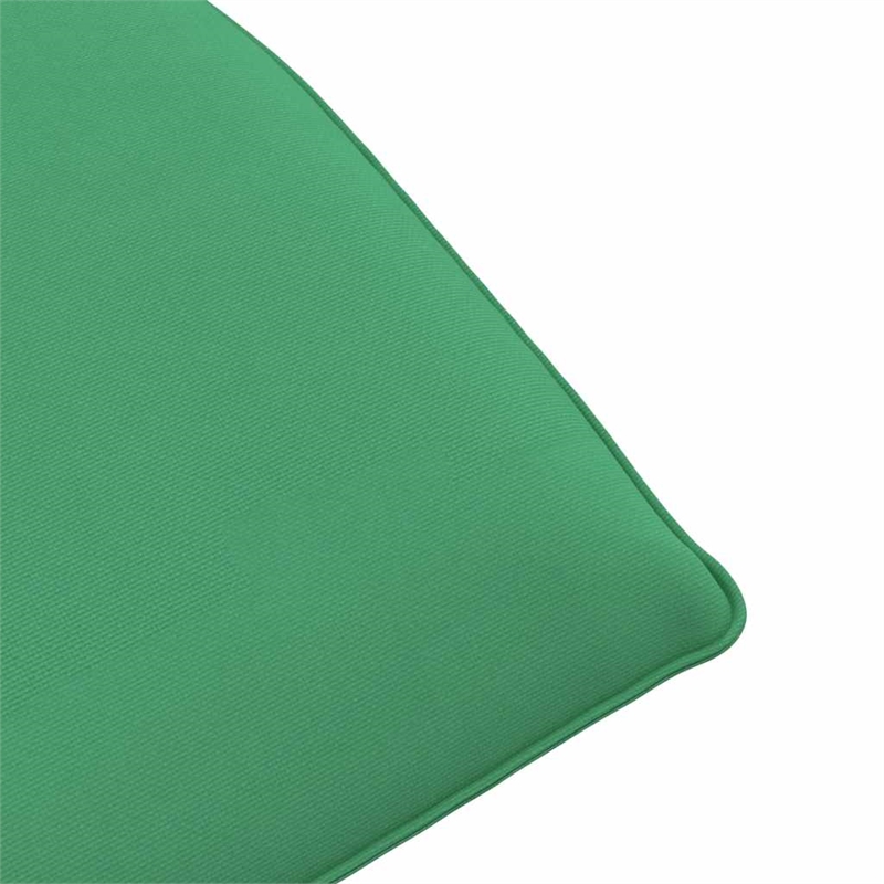 Pemberly Row Oxford Fabric 5-Position Folding Sun Lounger in Green