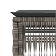 Pemberly Row PE Rattan 77.9 x 21.7 x 37.8 in Adjustable Sun Lounger in Gray