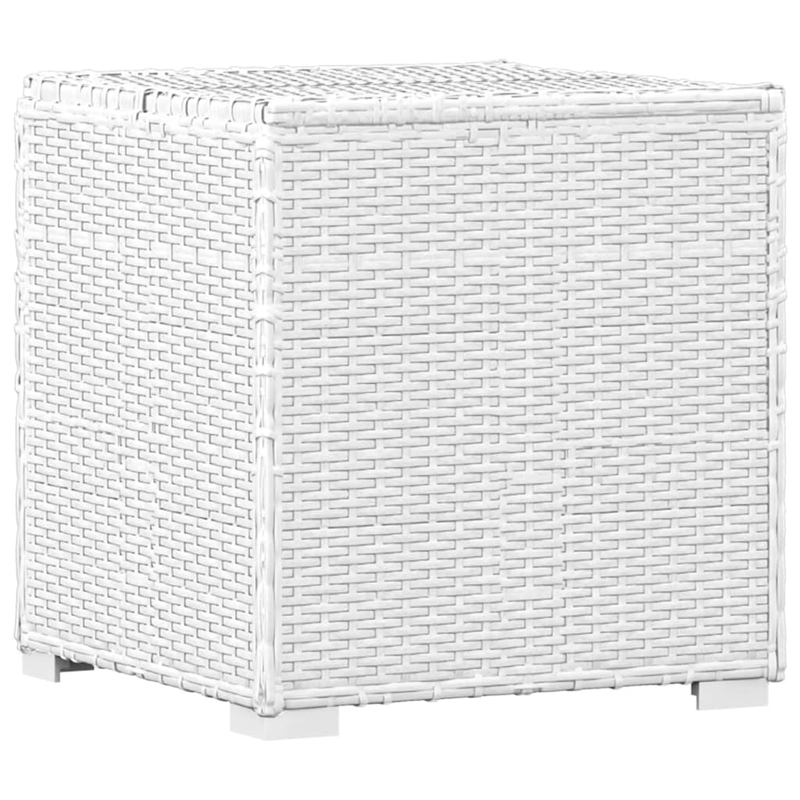 Pemberly Row PE Rattan 76.8 x 23.6 x 12.2 in Sun Lounger in White
