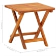 Pemberly Row Solid Acacia Wood Foldable Sun Lounger with Wheels in Natural