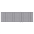 Pemberly Row Acacia Wood Sun Lounger with Adjustable Footrests in Gray