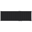 Pemberly Row Acacia Sun Lounger with Pull-Out Table in Natural and Black