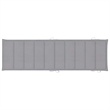 Pemberly Row Solid Acacia Wood Foldable Sun Lounger with Cushion in Gray