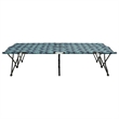 Pemberly Row Steel 2-Person Foldable Sun Lounger in Green/Leaf Print