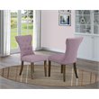 Pemberly Row High Back Fabric Dining Chairs in Purple (Set of 2)