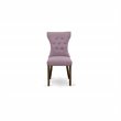 Pemberly Row High Back Fabric Dining Chairs in Purple (Set of 2)