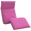 Pemberly Row Oxford Fabric 5-Position Folding Sun Lounger in Pink