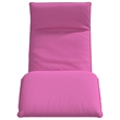 Pemberly Row Oxford Fabric 5-Position Folding Sun Lounger in Pink