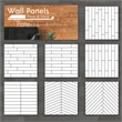 Pemberly Row Peel & Stick Pine Wood Wall Panel 95 sq ft Reclaimed