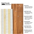 Pemberly Row Peel & Stick Pine Wood Wall Panel 95 sq ft Reclaimed