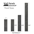 Pemberly Row Peel & Stick Pine Wood Wall Panel 95 sq ft in Ash Gray