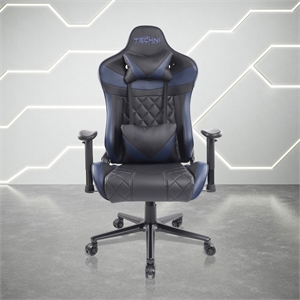 Pemberly Row XL Ergonomic Gaming Chair with Memory Foam in Blue