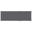 Pemberly Row Solid Acacia Wood Adjustable Sun Lounger with Wheels in Gray