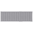 Pemberly Row Solid Acacia Wood Foldable Sun Lounger with Wheels in Grey
