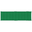 Pemberly Row Solid Acacia Wood Foldable Sun Lounger with Cushion in Green