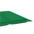 Pemberly Row Solid Acacia Wood Foldable Sun Lounger with Cushion in Green
