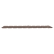Pemberly Row Solid Acacia Wood Foldable Ergonomic Sun Lounger in Taupe