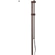 Pemberly Row Rectangular 100W Floor Lamp with Adjustable Pole in Bronze