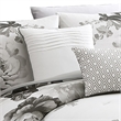 Pemberly Row 7-Piece King Comforter Set with Floral Print in Gray & White