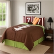 Pemberly Row 5-Piece Twin Comforter with Football Print in Brown & Green