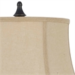 Pemberly Row 120W 2-Bulb Table Lamp with Bell Shade in Beige and Black