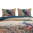 Pemberly Row 3-Piece King Quilt with Floral Crochet Trim in Multicolor