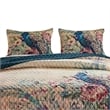 Pemberly Row 3-Piece King Quilt with Floral Crochet Trim in Multicolor
