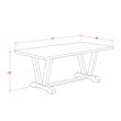 Pemberly Row 9-Piece Wood Dining Set with Fabric Seat in Linen White