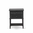 Pemberly Row 2-Piece Wood King Bedroom Set with Linen Fabric Headboard