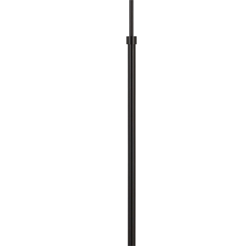 Pemberly Row 10W LED Floor Lamp with Swing Arm and Dimmer in Black