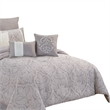 Pemberly Row 10-Piece King Comforter Set with Medallion Prints in White
