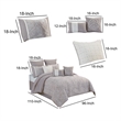 Pemberly Row 10-Piece King Comforter Set with Medallion Prints in White
