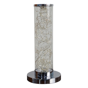 Pemberly Row Column Table Lamp with Multicolor LED 750 Lumen 8W in Clear