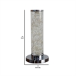 Pemberly Row Column Table Lamp with Multicolor LED 750 Lumen 8W in Clear