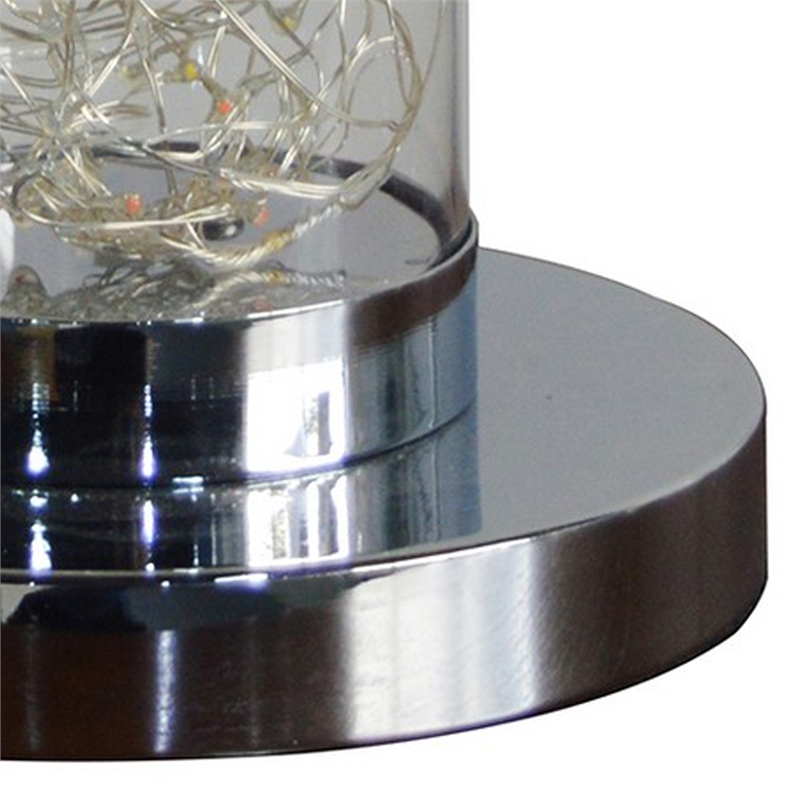 Pemberly Row Column Table Lamp with Multicolor LED 750 Lumen 8W in Clear