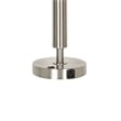 Pemberly Row 100W Table Lamp with Drum Shade and Outlet in White & Silver